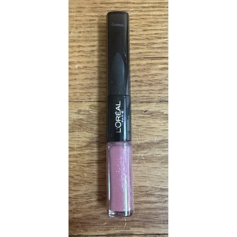 1-L'Oreal Infallible 2 Step Pro Last Lipstick # 113-Flamboyant Flamingo- NEW